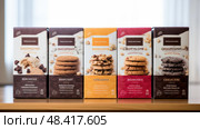 cookie boxed foods ai generated. Стоковое AI-изображение, AI-художник Vectorwin / Фотобанк Лори