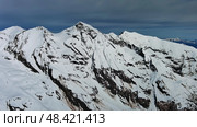 Snow Alp mountain range landscape. Стоковое фото, фотограф Михаил Коханчиков / Фотобанк Лори