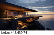ocean d house ai generated. Стоковое AI-изображение, AI-художник Vectorwin / Фотобанк Лори