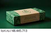 biodegradable green label ai generated. Стоковое AI-изображение, AI-художник Vectorwin / Фотобанк Лори
