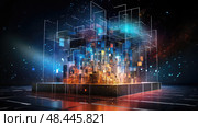 3d data results ai generated. Стоковое AI-изображение, AI-художник Vectorwin / Фотобанк Лори