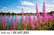 ecosystem invasive plants ai generated. Стоковое AI-изображение, AI-художник Vectorwin / Фотобанк Лори