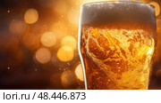 yeast beer brewing ai generated. Стоковое AI-изображение, AI-художник Vectorwin / Фотобанк Лори