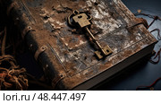 ancient secret book ai generated. Стоковое AI-изображение, AI-художник Vectorwin / Фотобанк Лори