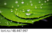 raindrop water drops falling ai generated. Стоковое AI-изображение, AI-художник Vectorwin / Фотобанк Лори