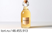 probiotic kombucha white background ai generated. Стоковое AI-изображение, AI-художник Vectorwin / Фотобанк Лори