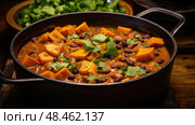 cilantro top sweet potato ai generated. Стоковое AI-изображение, AI-художник Vectorwin / Фотобанк Лори