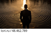 confidence black man in a suit ai generated. Стоковое AI-изображение, AI-художник Vectorwin / Фотобанк Лори