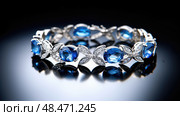 topaz blue gemstone ai generated. Стоковое AI-изображение, AI-художник Vectorwin / Фотобанк Лори