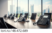 telephony office phone system ai generated. Стоковое AI-изображение, AI-художник Vectorwin / Фотобанк Лори