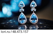 lapis blue gems ai generated. Стоковое AI-изображение, AI-художник Vectorwin / Фотобанк Лори