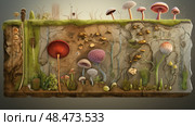 hemiulose plant cell wall ai generated. Стоковое AI-изображение, AI-художник Vectorwin / Фотобанк Лори