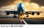 engines aerospace airplane ai generated. Стоковое AI-изображение, AI-художник Vectorwin / Фотобанк Лори