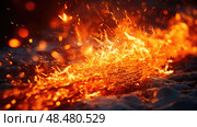 flame fire spark ai generated. Стоковое AI-изображение, AI-художник Vectorwin / Фотобанк Лори