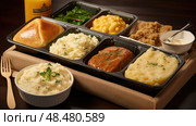 food boxed meals ai generated. Стоковое AI-изображение, AI-художник Vectorwin / Фотобанк Лори