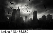 starling black birds ai generated. Стоковое AI-изображение, AI-художник Vectorwin / Фотобанк Лори