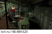 Cold War Missile Launch Control Room With Lights Off. Стоковое видео, видеограф Поскребышев Михаил / Фотобанк Лори