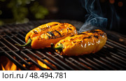 charred yellow pepper ai generated. Стоковое AI-изображение, AI-художник Vectorwin / Фотобанк Лори