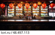 restaurant tsingtao beer ai generated. Стоковое AI-изображение, AI-художник Vectorwin / Фотобанк Лори