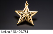 accessory gold star outline ai generated. Стоковое AI-изображение, AI-художник Vectorwin / Фотобанк Лори