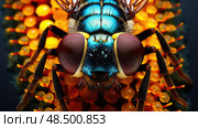 eyes house flies ai generated. Стоковое AI-изображение, AI-художник Vectorwin / Фотобанк Лори