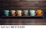 product mock up coffee cup ai generated. Стоковое AI-изображение, AI-художник Vectorwin / Фотобанк Лори