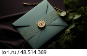 design invitation green ai generated. Стоковое AI-изображение, AI-художник Vectorwin / Фотобанк Лори