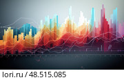 fluctuation data infograph ai generated. Стоковое AI-изображение, AI-художник Vectorwin / Фотобанк Лори