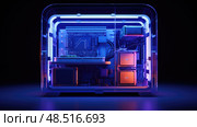 tower computer box ai generated. Стоковое AI-изображение, AI-художник Vectorwin / Фотобанк Лори