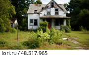 property foreclosure house for sale ai generated. Стоковое AI-изображение, AI-художник Vectorwin / Фотобанк Лори
