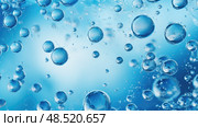clustered blue bubbles background ai generated. Стоковое AI-изображение, AI-художник Vectorwin / Фотобанк Лори