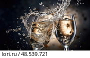 effervescent bubbly water ai generated. Стоковое AI-изображение, AI-художник Vectorwin / Фотобанк Лори