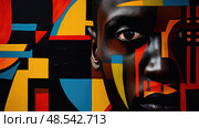 stigma black man depression ai generated. Стоковое AI-изображение, AI-художник Vectorwin / Фотобанк Лори