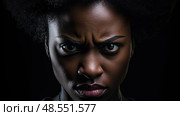 assertive angry black women ai generated. Стоковое AI-изображение, AI-художник Vectorwin / Фотобанк Лори