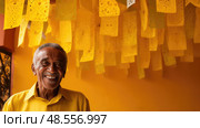 technology older black person on computer ai generated. Стоковое AI-изображение, AI-художник Vectorwin / Фотобанк Лори