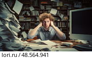 blunder office mistake ai generated. Стоковое AI-изображение, AI-художник Vectorwin / Фотобанк Лори
