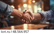 agreement bargaining table ai generated. Стоковое AI-изображение, AI-художник Vectorwin / Фотобанк Лори