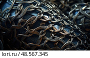metal medieval armor texture ai generated. Стоковое AI-изображение, AI-художник Vectorwin / Фотобанк Лори