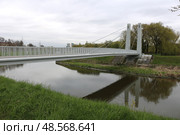 Клиновский мост в Полежаевском парке Санкт-Петербург. Стоковое фото, фотограф Анна Николаева / Фотобанк Лори