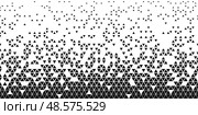 Wide abstract black triangle gradient pattern. Стоковая иллюстрация, иллюстратор Максим Гребешков / Фотобанк Лори