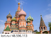 Москва. Собор Василия Блаженного (2023 год). Стоковое фото, фотограф Соловьёв Максим Сергеевич / Фотобанк Лори