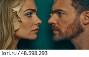 Complex Interpersonal Relationship: Conceptual artwork for emotional drama or film poster. Стоковое AI-изображение, AI-художник Данила Большаков / Фотобанк Лори
