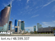 Water Green Boulevard in Astana. symbol of Kazakhstan (2011 год). Редакционное фото, фотограф Александр Карпенко / Фотобанк Лори