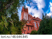 Калининград. Органный зал филармонии (бывшая кирха Святого Семейства, 1907 г.) (2024 год). Стоковое фото, фотограф Елена Ларионова / Фотобанк Лори