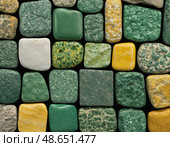 A vibrant collection of unakite stones, showcasing diverse colors and textures, highlights their unique patterns, evoking a sense of wonder Generative AI. Стоковое AI-изображение, AI-художник Юлия Петровская / Фотобанк Лори