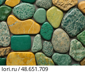 A stunning collection of unakite stones displays rich colors and textures on a neutral background, creating a harmonious composition for enthusiasts and collectors alike Generative AI. Стоковое AI-изображение, AI-художник Юлия Петровская / Фотобанк Лори