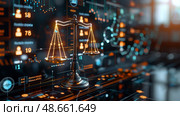 Compliance rule law and regulation graphic interface for business quality policy. Стоковое AI-изображение, AI-художник Anastasy Yarmolovich / Фотобанк Лори