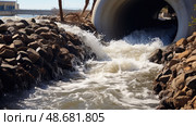 runoff industrial storm water ai generated. Стоковое AI-изображение, AI-художник Vectorwin / Фотобанк Лори