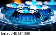 up blue jello ai generated. Стоковое AI-изображение, AI-художник Vectorwin / Фотобанк Лори
