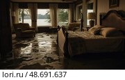 damage flooded house ai generated. Стоковое AI-изображение, AI-художник Vectorwin / Фотобанк Лори